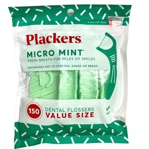 Plackets Micro Mint Value Size 150 Dental Flossers.